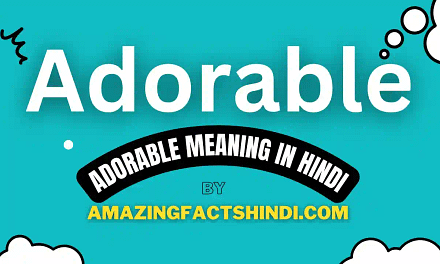 Adorable Meaning in Hindi | हिंदी में अर्थ होता है “प्यारा”!